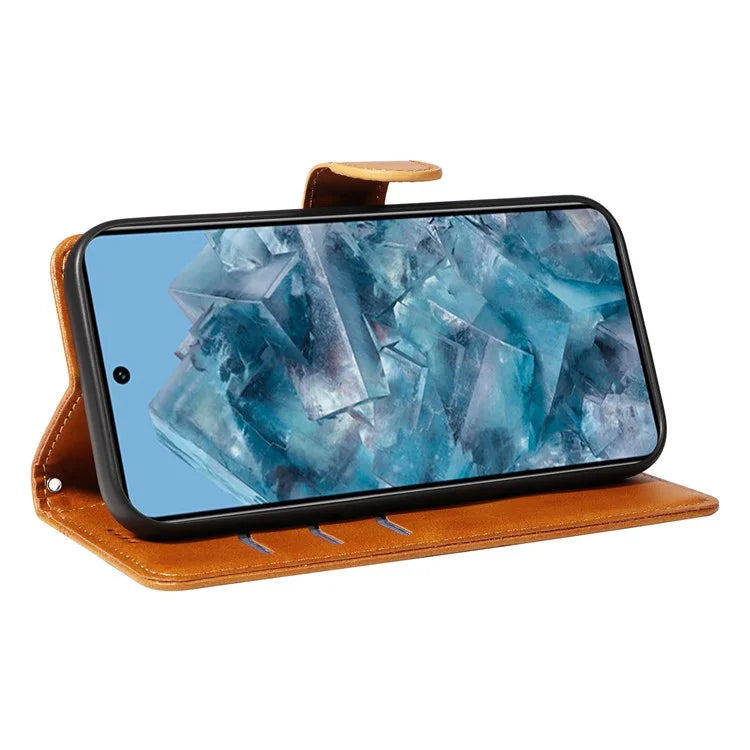 For Google Pixel 8 Pro Wallet Case PU Leather Phone Cover Magnetic Closure