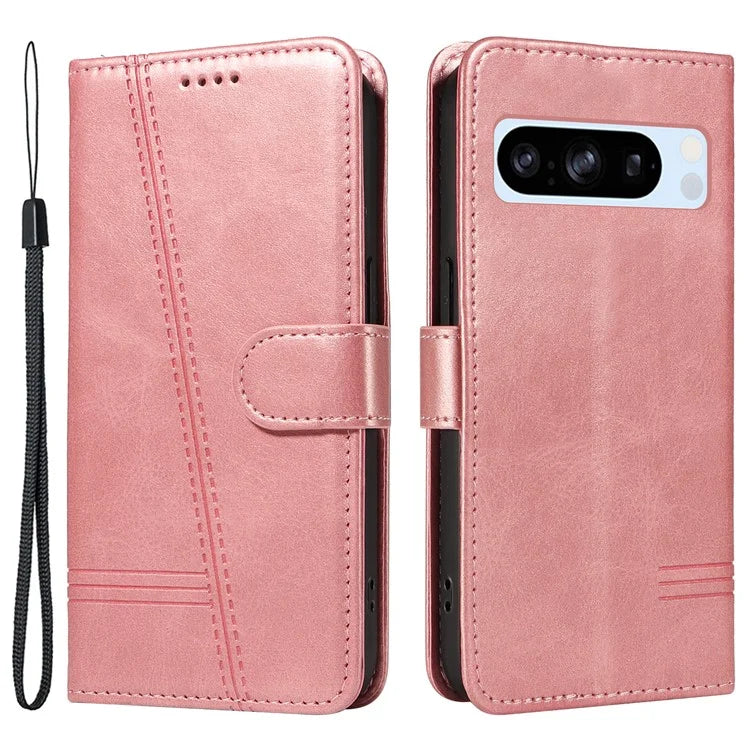 For Google Pixel 8 Pro Wallet Case PU Leather Phone Cover Magnetic Closure