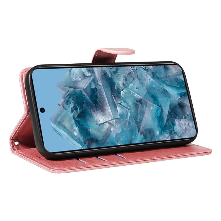 For Google Pixel 8 Pro Wallet Case PU Leather Phone Cover Magnetic Closure
