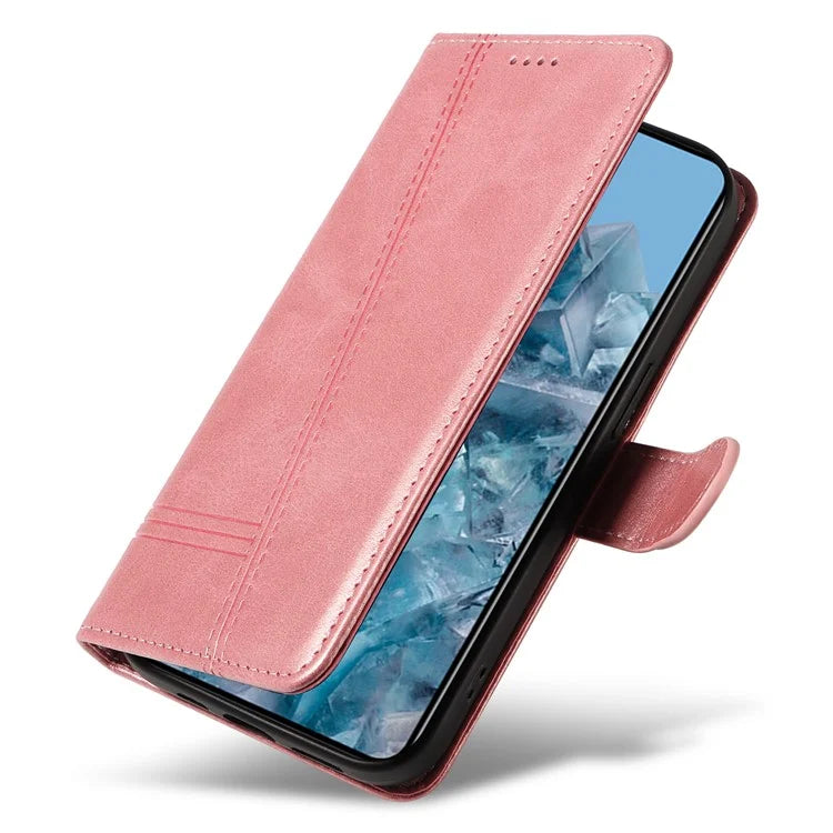 For Google Pixel 8 Pro Wallet Case PU Leather Phone Cover Magnetic Closure
