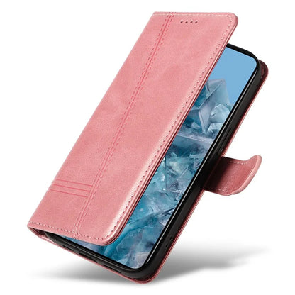 For Google Pixel 8 Pro Wallet Case PU Leather Phone Cover Magnetic Closure