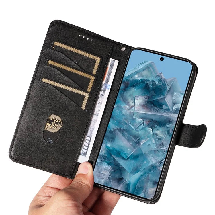 For Google Pixel 8 Pro Wallet Case PU Leather Phone Cover Magnetic Closure
