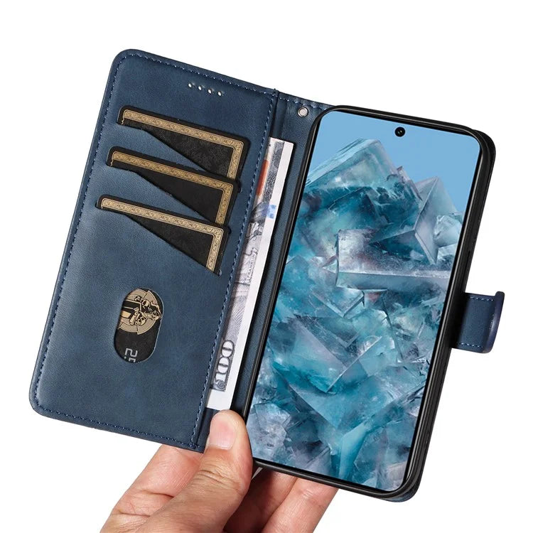 For Google Pixel 8 Pro Wallet Case PU Leather Phone Cover Magnetic Closure
