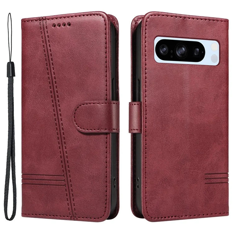 For Google Pixel 8 Pro Wallet Case PU Leather Phone Cover Magnetic Closure