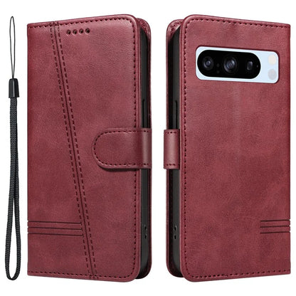 For Google Pixel 8 Pro Wallet Case PU Leather Phone Cover Magnetic Closure