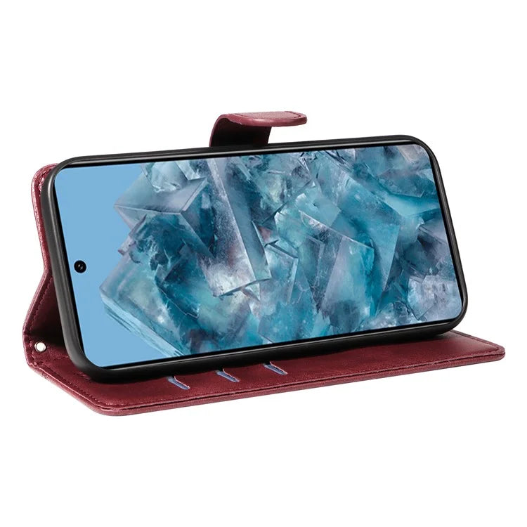 For Google Pixel 8 Pro Wallet Case PU Leather Phone Cover Magnetic Closure