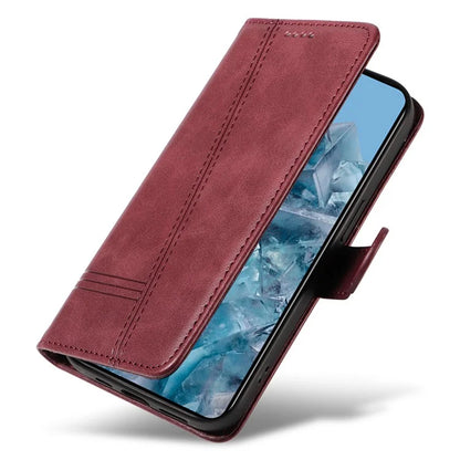 For Google Pixel 8 Pro Wallet Case PU Leather Phone Cover Magnetic Closure