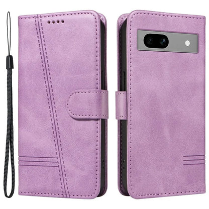 For Google Pixel 7a Case Wallet PU Leather Phone Cover with Stand View