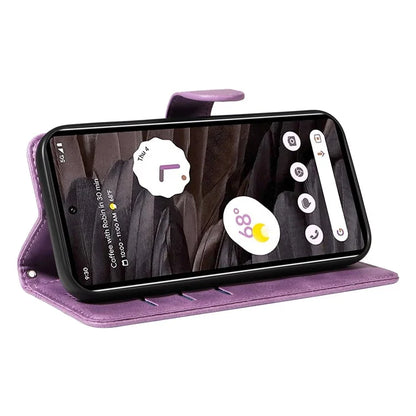 For Google Pixel 7a Case Wallet PU Leather Phone Cover with Stand View