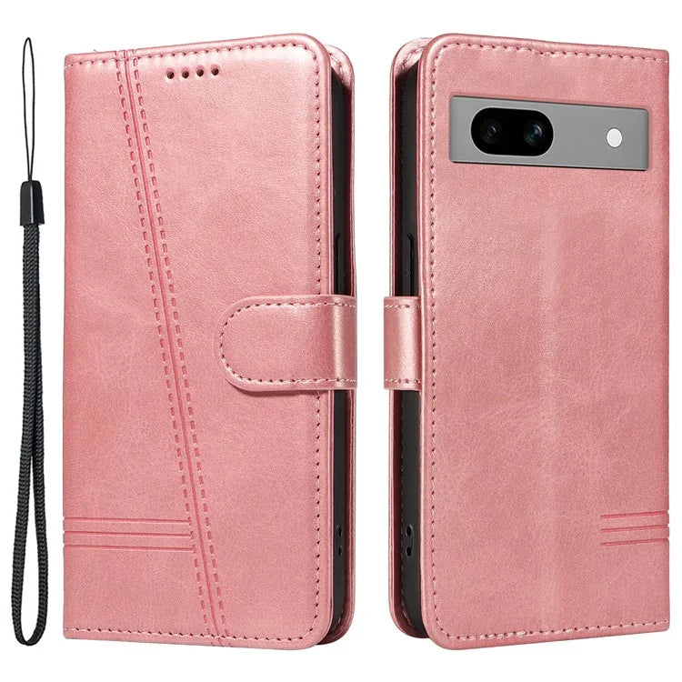 For Google Pixel 7a Case Wallet PU Leather Phone Cover with Stand View