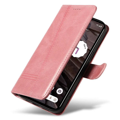 For Google Pixel 7a Case Wallet PU Leather Phone Cover with Stand View