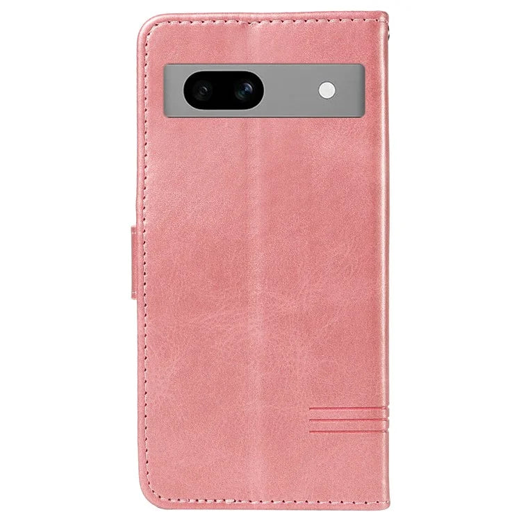 For Google Pixel 7a Case Wallet PU Leather Phone Cover with Stand View