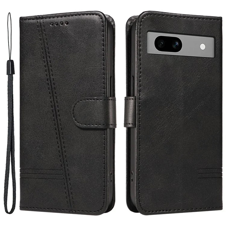 For Google Pixel 7a Case Wallet PU Leather Phone Cover with Stand View