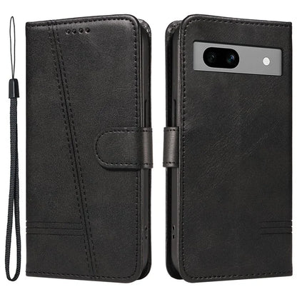 For Google Pixel 7a Case Wallet PU Leather Phone Cover with Stand View