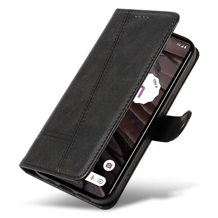 For Google Pixel 7a Case Wallet PU Leather Phone Cover with Stand View
