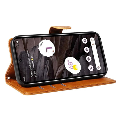 For Google Pixel 7a Case Wallet PU Leather Phone Cover with Stand View