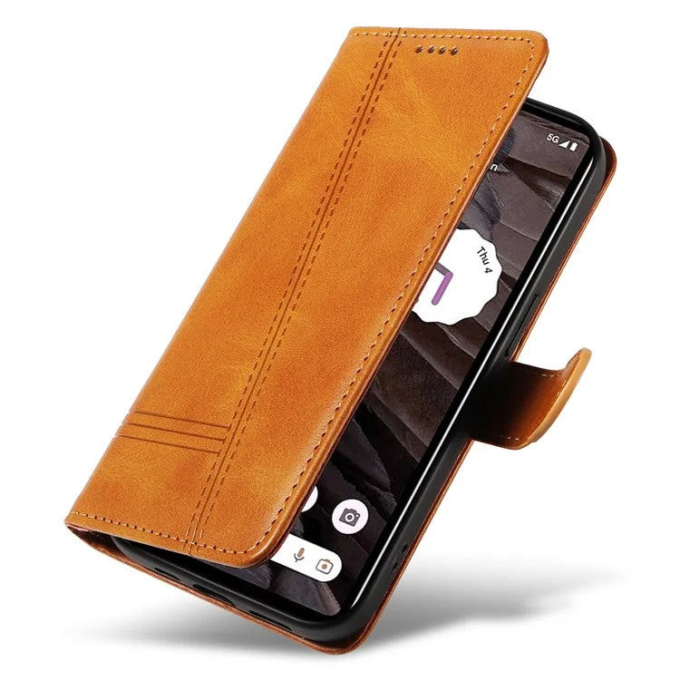 For Google Pixel 7a Case Wallet PU Leather Phone Cover with Stand View