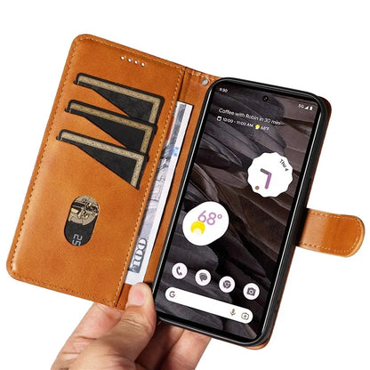 For Google Pixel 7a Case Wallet PU Leather Phone Cover with Stand View