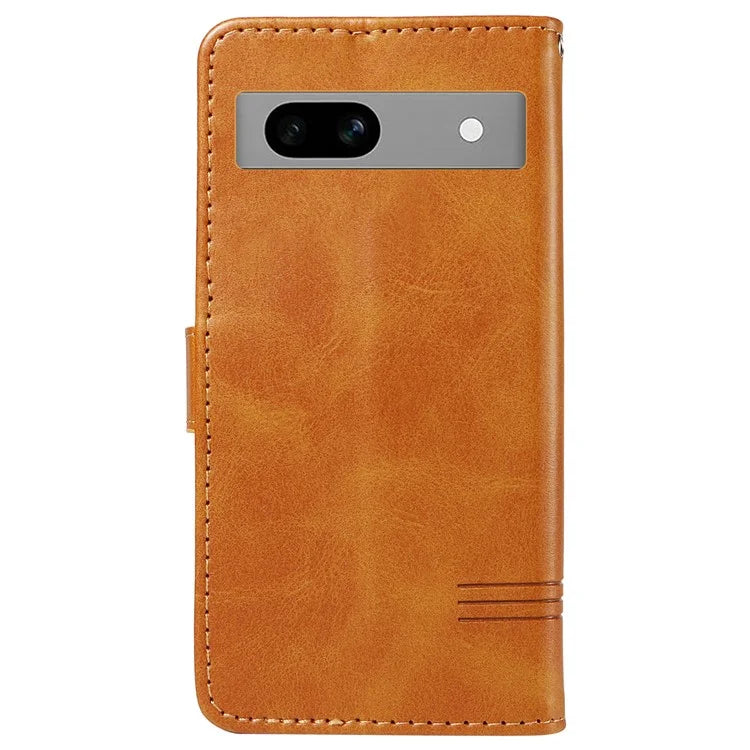 For Google Pixel 7a Case Wallet PU Leather Phone Cover with Stand View