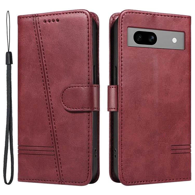 For Google Pixel 7a Case Wallet PU Leather Phone Cover with Stand View