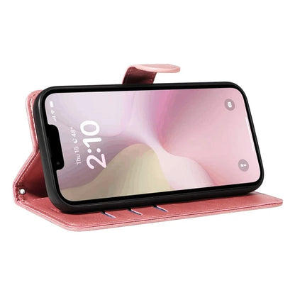 For iPhone SE (2024) Case Wallet Leather Flip Phone Cover with Hand Strap