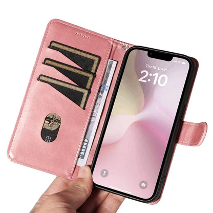 For iPhone SE (2024) Case Wallet Leather Flip Phone Cover with Hand Strap