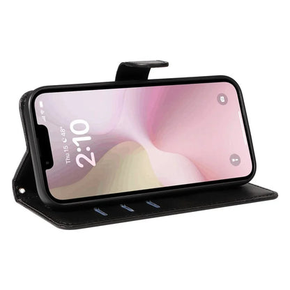 For iPhone SE (2024) Case Wallet Leather Flip Phone Cover with Hand Strap