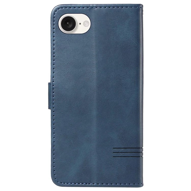 For iPhone SE (2024) Case Wallet Leather Flip Phone Cover with Hand Strap