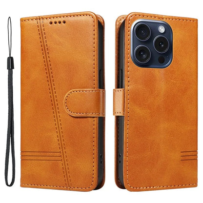 For iPhone 15 Pro Case PU Leather Folio Flip Wallet Phone Cover