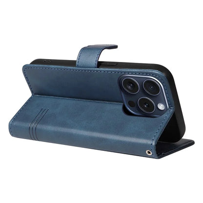 For iPhone 15 Pro Case PU Leather Folio Flip Wallet Phone Cover
