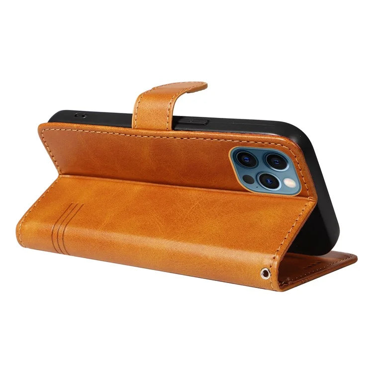 For iPhone 13 Pro Case PU Leather Phone Cover with Wallet Stand View