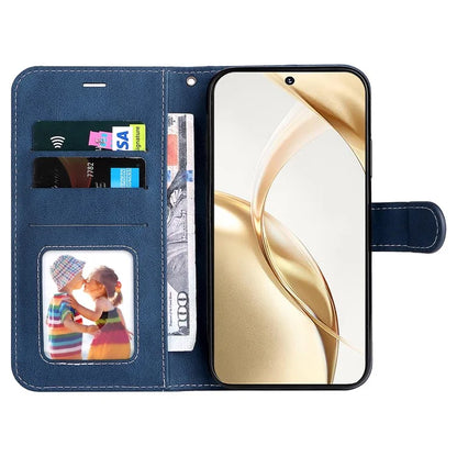 For Honor 200 5G Wallet Case 3-Color Splicing Leather Phone Cover