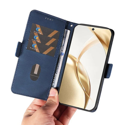 For Honor 200 5G Wallet Case Rhombus Pattern Imprint Leather Phone Cover