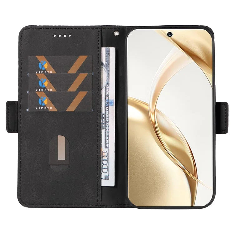 For Honor 200 5G Wallet Case Rhombus Pattern Imprint Leather Phone Cover