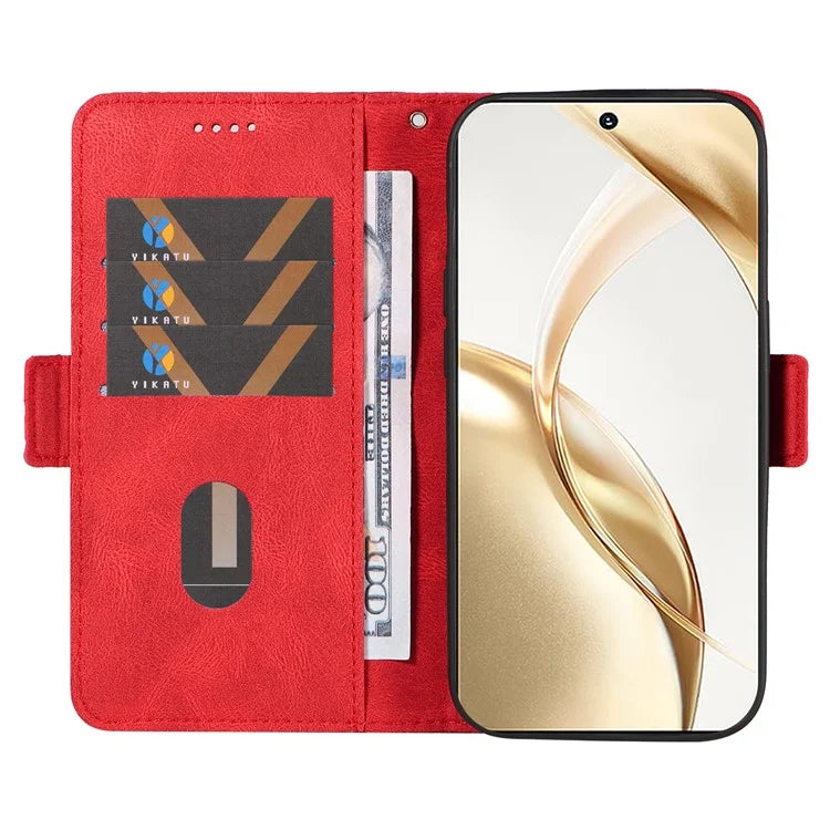 For Honor 200 5G Wallet Case Rhombus Pattern Imprint Leather Phone Cover