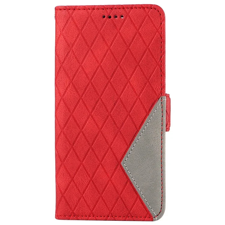 For Honor 200 5G Wallet Case Rhombus Pattern Imprint Leather Phone Cover