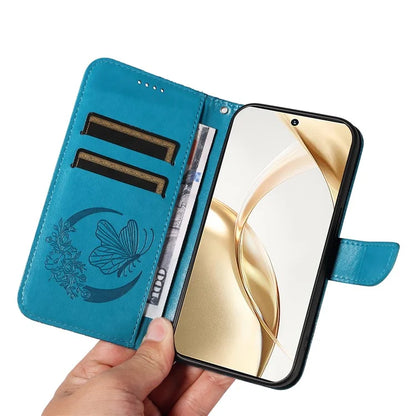 For Honor 200 5G Wallet Stand Case Butterfly Imprint Leather Phone Cover