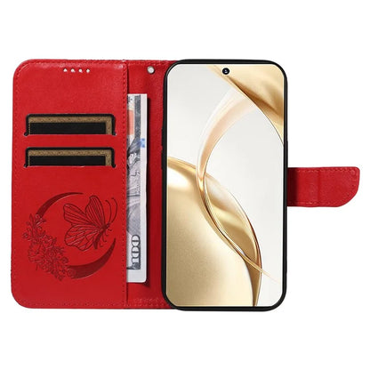 For Honor 200 5G Wallet Stand Case Butterfly Imprint Leather Phone Cover