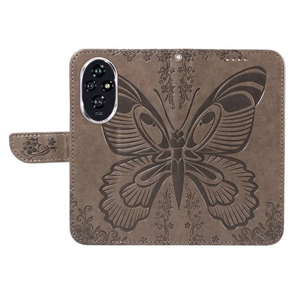 For Honor 200 5G Wallet Stand Case Butterfly Imprint Leather Phone Cover