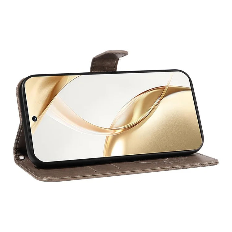 For Honor 200 5G Wallet Stand Case Butterfly Imprint Leather Phone Cover