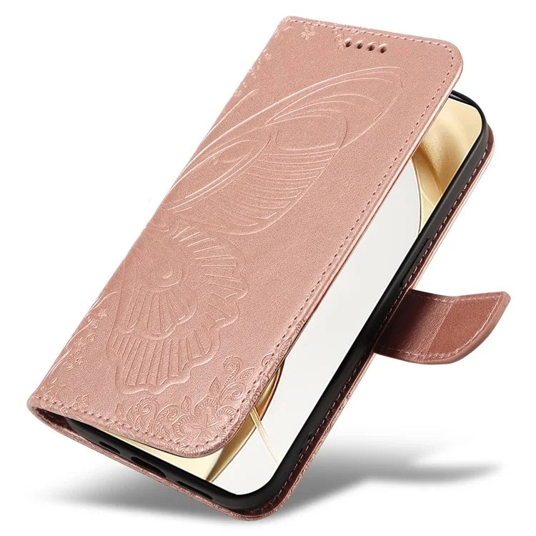 For Honor 200 5G Wallet Stand Case Butterfly Imprint Leather Phone Cover