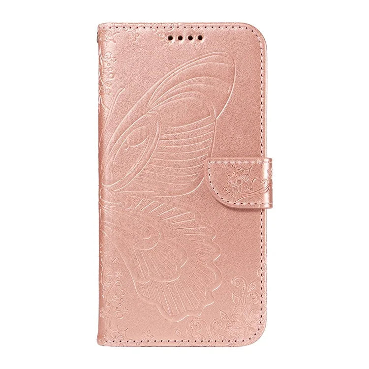 For Honor 200 5G Wallet Stand Case Butterfly Imprint Leather Phone Cover