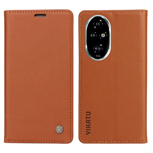 YIKATU YK-001 For Honor 200 Pro 5G PU Leather Wallet Stand Case Anti-Drop Cell Phone Cover
