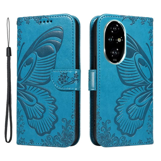 For Honor 200 Pro 5G Case Butterfly PU Leather Phone Cover Wallet Stand