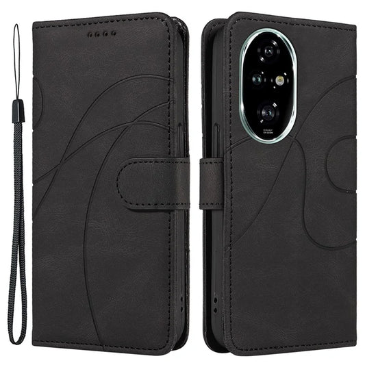 For Honor 200 Pro 5G Case PU Leather Wallet Phone Cover with Stand View