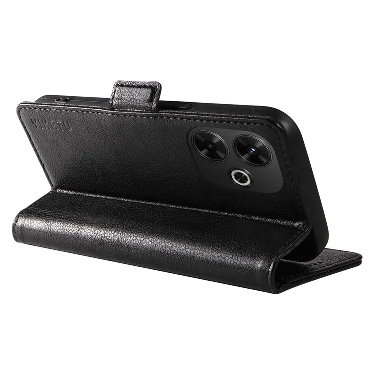 YIKATU YK-007 For Xiaomi Redmi 13 5G / 13 4G Anti-Scratch PU Leather Stand Phone Case Wallet Phone Cover