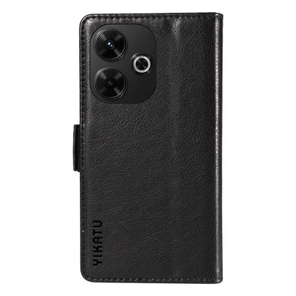 YIKATU YK-007 For Xiaomi Redmi 13 5G / 13 4G Anti-Scratch PU Leather Stand Phone Case Wallet Phone Cover