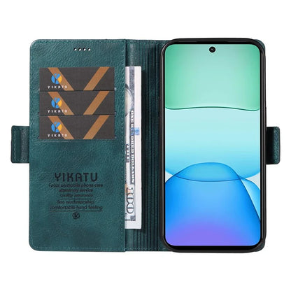 YIKATU YK-007 For Xiaomi Redmi 13 5G / 13 4G Anti-Scratch PU Leather Stand Phone Case Wallet Phone Cover
