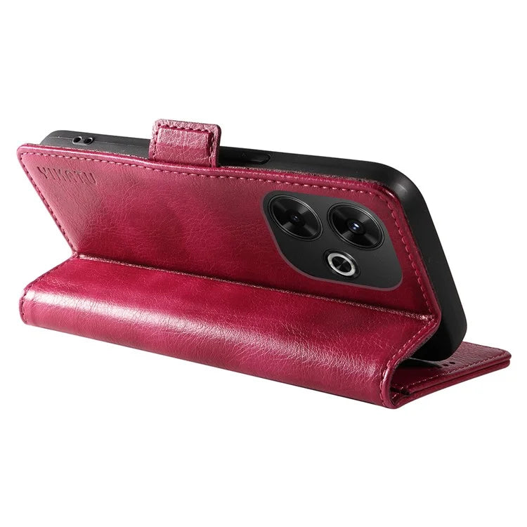 YIKATU YK-007 For Xiaomi Redmi 13 5G / 13 4G Anti-Scratch PU Leather Stand Phone Case Wallet Phone Cover