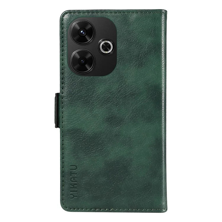 YIKATU YK-007 For Xiaomi Redmi 13 5G / 13 4G Anti-Scratch PU Leather Stand Phone Case Wallet Phone Cover